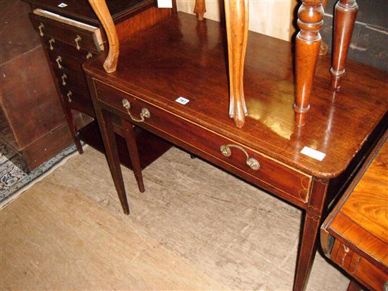 George III inlaid side table(-)